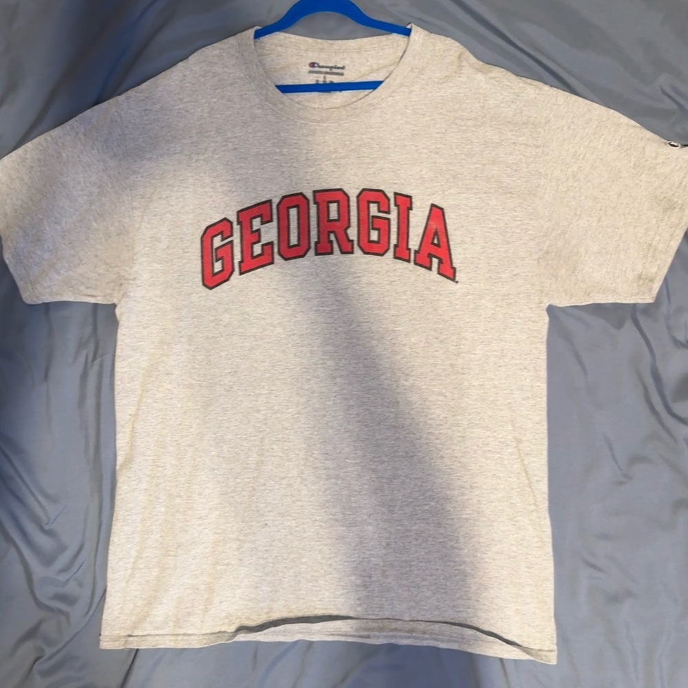 Champion Gray T-Shirt with Georgia Print